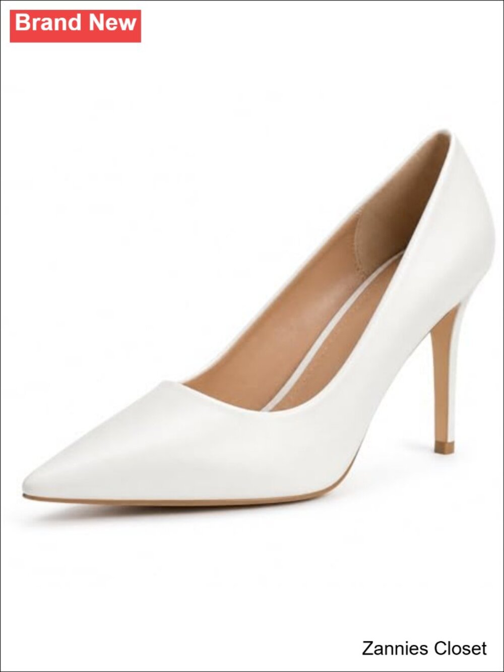 ✨ Pointed Toe Stiletto Pumps 3 Inch High Heels Slip-On Closed Toe Work Wedding